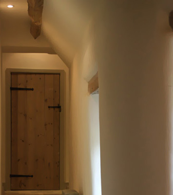 eco friendly wood fibre and lime finish  